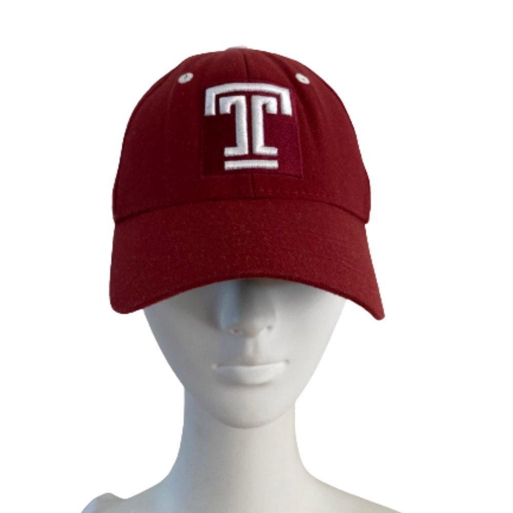 Vintage Temple University Hat Cap Embroiderd T and OWL One Size